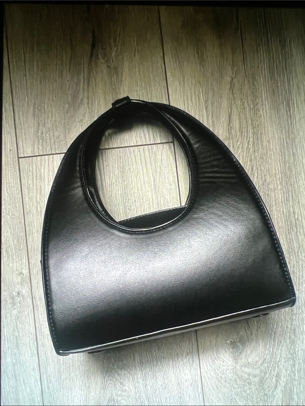 Zara Black Structured Handheld Bag - Women